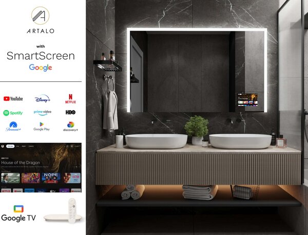 Zrcadlo s LED osvětlením M2