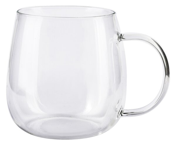 Allesken Skleněný hrnek PETER CLEAR 400 ml čirý