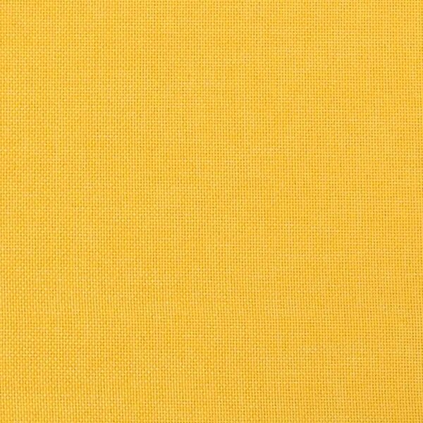 Houpací křeslo s podnožkou hořčicově žluté textil 3097711
