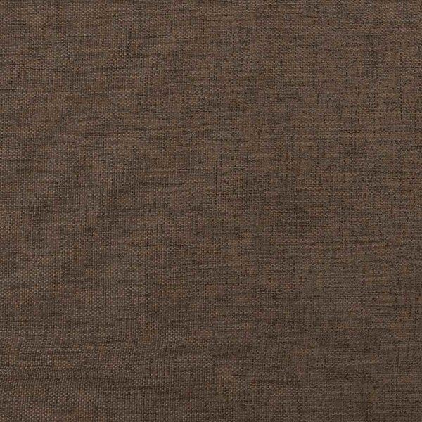 Relaxační křeslo s podnožkou hnědé textil 3097885