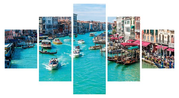 Obraz - Canal Grande, Benátky, Itálie (125x70 cm)