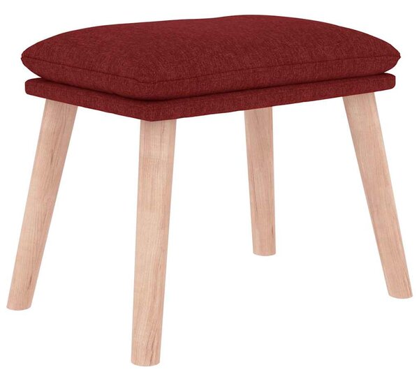 Relaxační křeslo s podnožkou vínové textil 3097758
