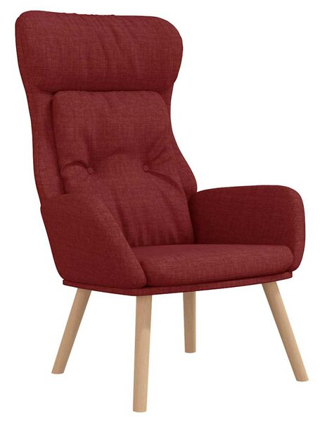 Relaxační křeslo s podnožkou vínové textil 3097758