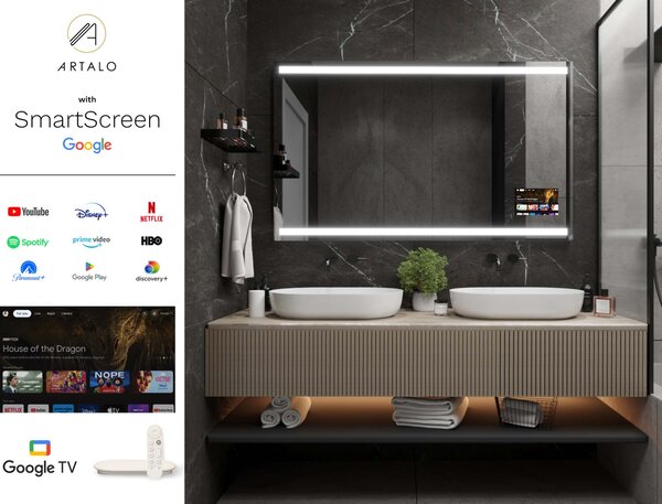 Zrcadlo do koupelny s LED osvětlením M11 premium
