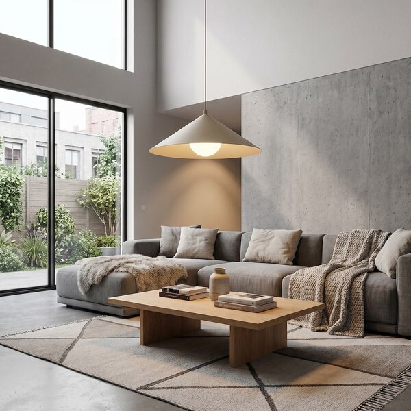 Závěsné svítidlo MONO 1L – moka, opálové sklo, 1× E14, šířka 50 cm