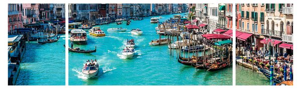Obraz - Canal Grande, Benátky, Itálie (170x50 cm)
