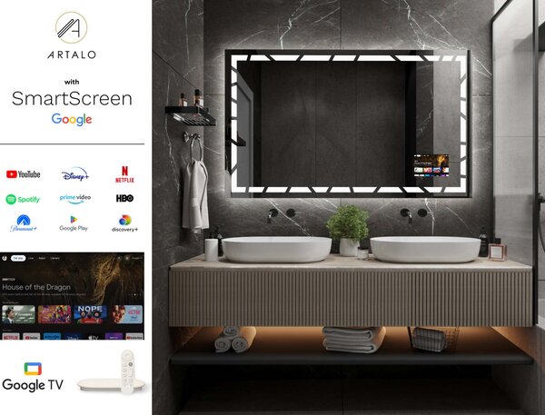 Zrcadlo do koupelny s LED osvětlením M21