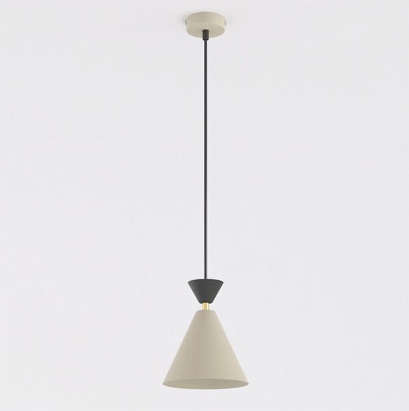 Závěsné svítidlo KLEVER 1 – moka / černé, 1× E14, šířka 16 cm