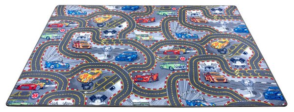 Koberec Hanse Home Play Race Track šedý / vícebarevný