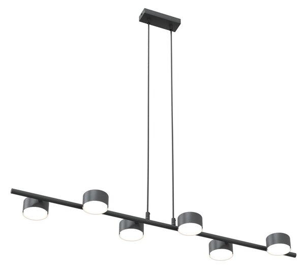Závěsné svítidlo SORA 6 – černé, 6× GX53, šířka 100 cm