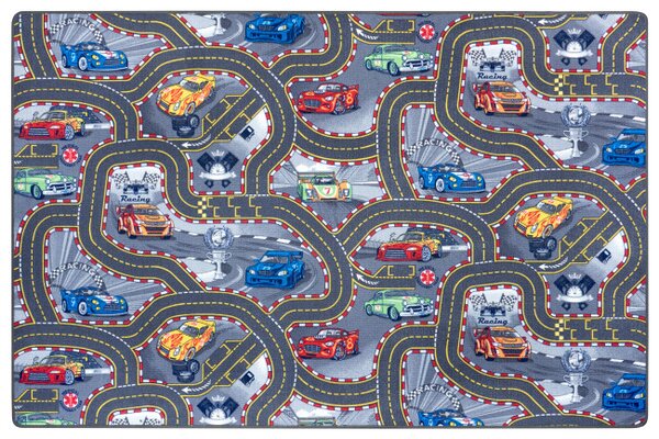 Koberec Hanse Home Play Race Track šedý / vícebarevný