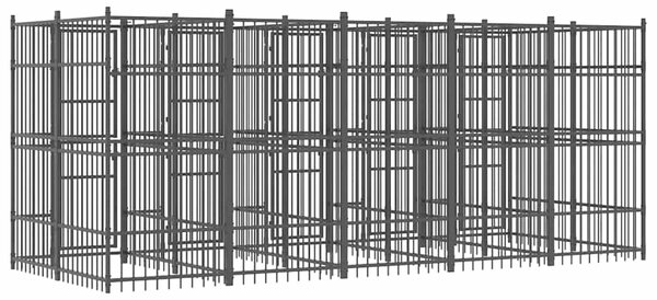 Venkovní psí kotec ocel 9,22 m² 3097940
