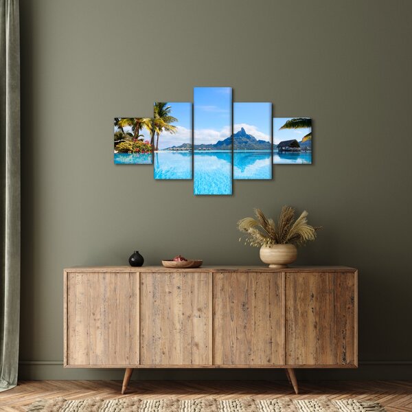 Obraz - Bora-Bora, Francouzská Polynésie (125x70 cm)