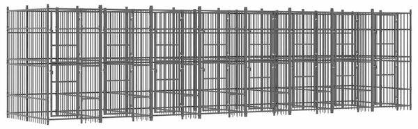 Venkovní psí kotec ocel 14,75 m² 3097943