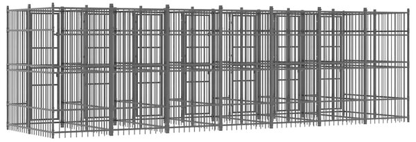 Venkovní psí kotec ocel 12,9 m² 3097942