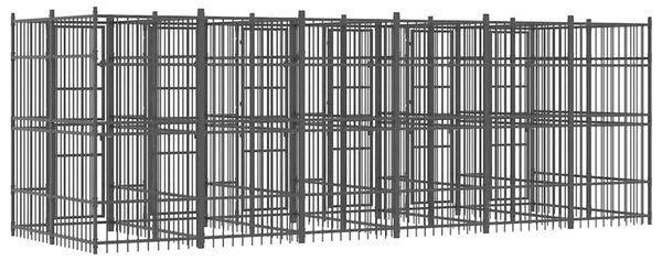 Venkovní psí kotec ocel 11,06 m² 3097941
