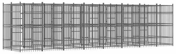 Venkovní psí kotec ocel 14,75 m² 3097943
