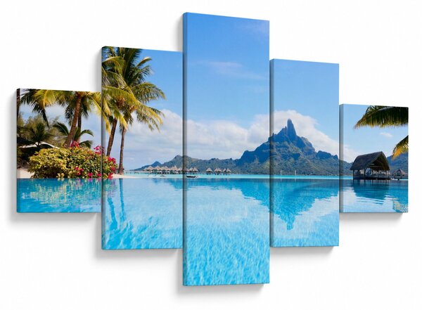 Obraz - Bora-Bora, Francouzská Polynésie (125x70 cm)