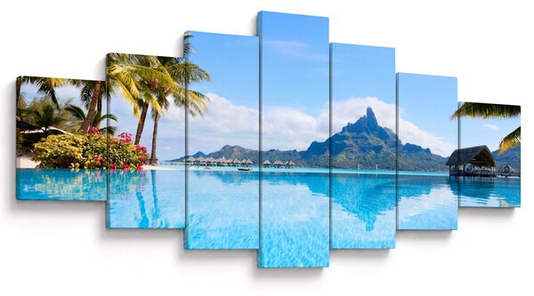 Obraz - Bora-Bora, Francouzská Polynésie (210x100 cm)