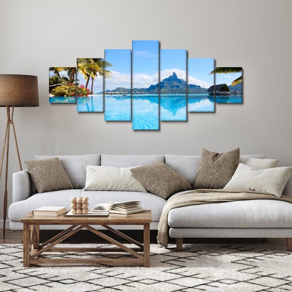 Obraz - Bora-Bora, Francouzská Polynésie (210x100 cm)