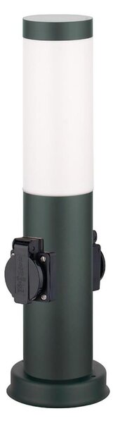 Brilagi -Venkovní lampa se 2 zásuv. SCHUKO NOVA 1xE27/15W/230V 40 cm IP44 antrac
