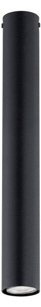 Stropní svítidlo TECNO 1L – černé, 1× GU10, šířka 6 cm