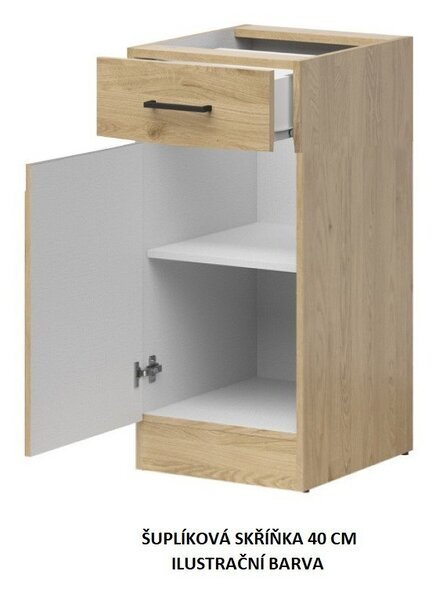 Kuchyň JUNONA MODUL VERZE2 BBL RAMKA 230 cm, bílá/grafit