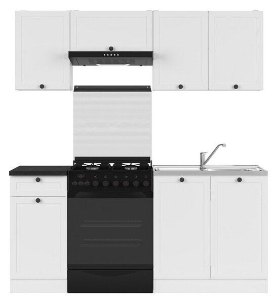 Kuchyň JUNONA MODUL VERZE2 BBL RAMKA 180 cm, bílá