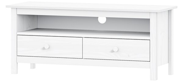 TV stolek 2 zásuvky TORINO bílý