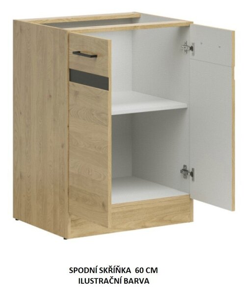 Kuchyň JUNONA MODUL VERZE2 BBL RAMKA 230 cm, bílá/grafit