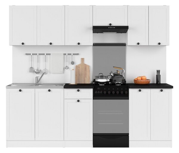 Kuchyň JUNONA MODUL VERZE2 BBL RAMKA 230 cm, bílá
