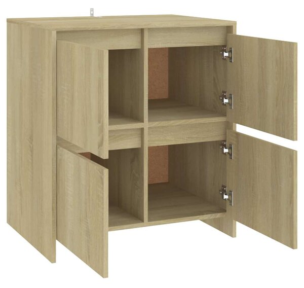 Příborníky 2 ks dub sonoma 70 x 41 x 75 cm kompozitní dřevo 3098091