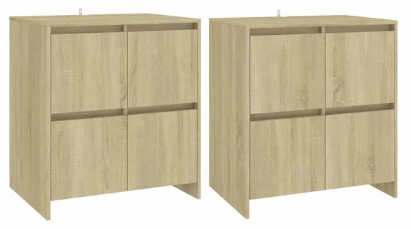 Příborníky 2 ks dub sonoma 70 x 41 x 75 cm kompozitní dřevo 3098091