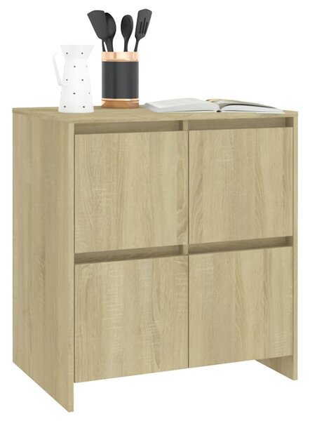 Příborníky 2 ks dub sonoma 70 x 41 x 75 cm kompozitní dřevo 3098091