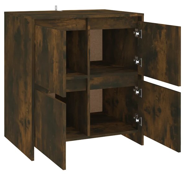 Příborníky 2 ks kouřový dub 70 x 41 x 75 cm kompozitní dřevo 3098094