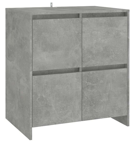 Příborníky 2 ks betonově šedé 70 x 41 x 75 cm dřevotříska 3098092