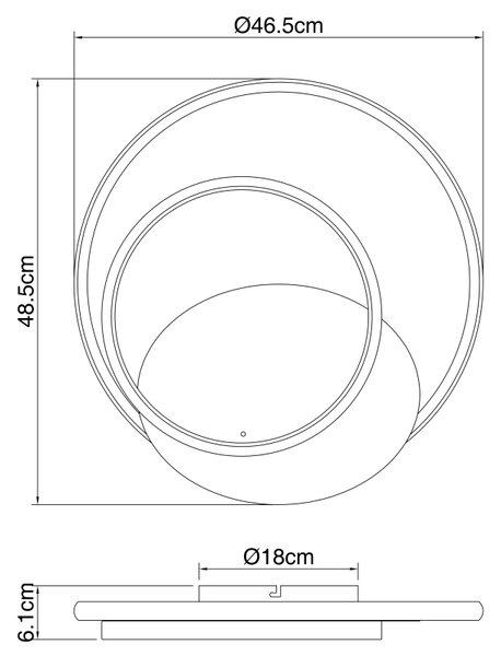 GLOBO RODAN 48438-36 Stropní svítidlo