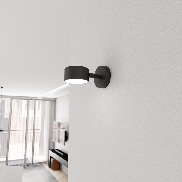 Nástěnné svítidlo SORA K1 – černé, 1× GX53, šířka 15 cm