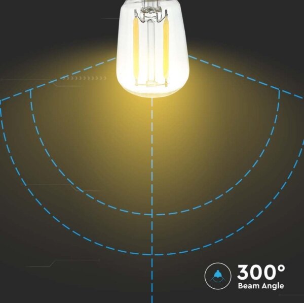 LED Žárovka FILAMENT ST26 E14/2W/230V 4000K