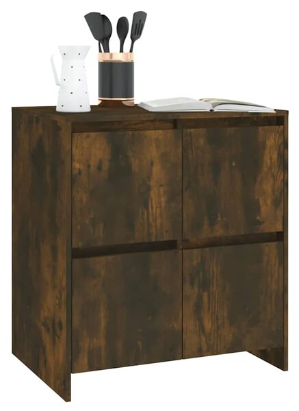 Příborníky 2 ks kouřový dub 70 x 41 x 75 cm kompozitní dřevo 3098094