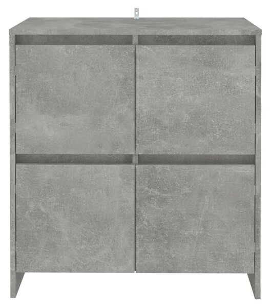 Příborníky 2 ks betonově šedé 70 x 41 x 75 cm dřevotříska 3098092