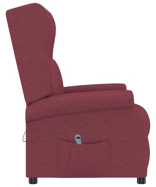 Elektrické polohovací křeslo ušák vínové textil 3098322