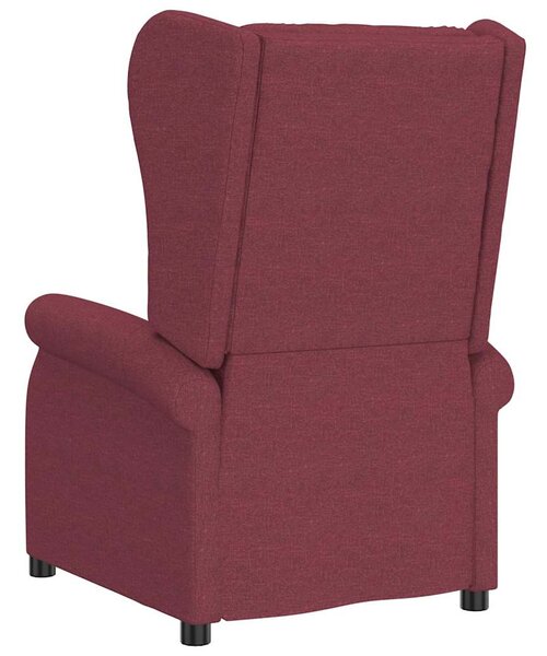Elektrické polohovací křeslo ušák vínové textil 3098322