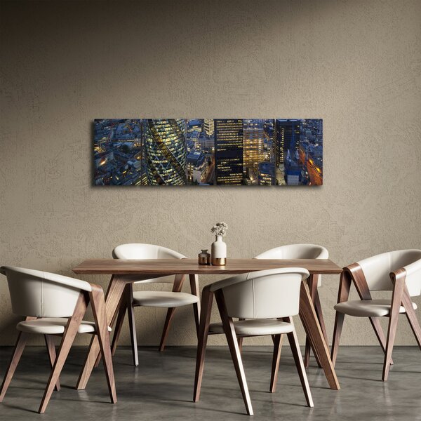 Obraz - Večerní panorama Londýna (170x50 cm)