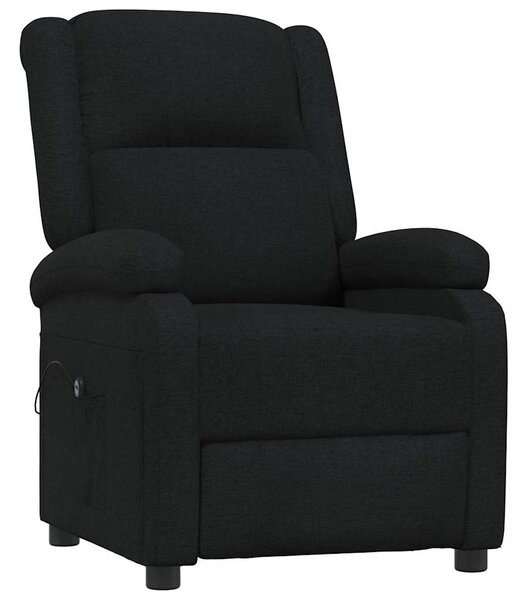 Elektrické polohovací křeslo černé textil 3098355