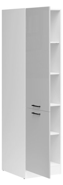 Junona Line Tafla skříňka D2D/50/195 L, bílá/světle šedý lesk