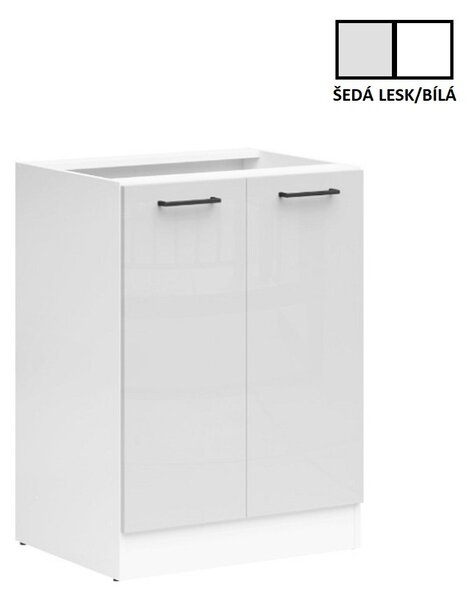 Junona Line Tafla skříňka BBL D2D/60/82, bílá/světle šedý lesk