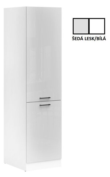 Junona Line Tafla skříňka D2D/50/195 L, bílá/světle šedý lesk
