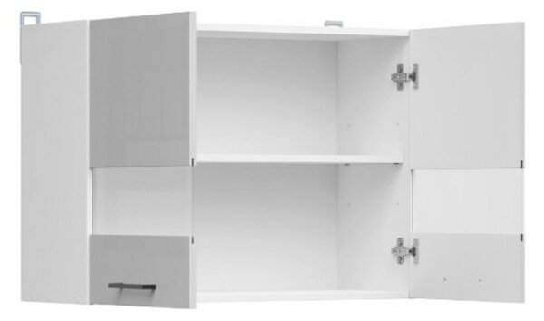 Junona Line Tafla skříňka G2W/80/57, bílá/světle šedý lesk