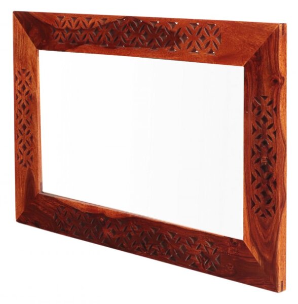 Zrcadlo Mira 60x90 z indického masivu palisandr